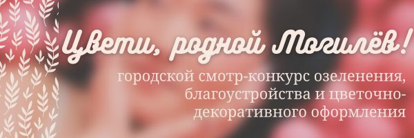 Цвети, родной Могилёв!