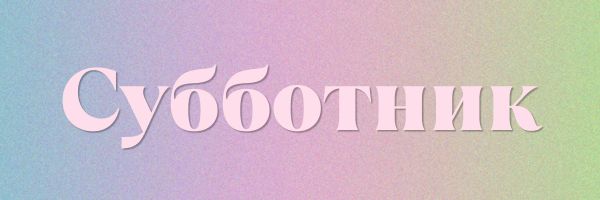 первый весенний городской субботник